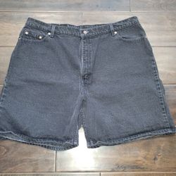 VTG Levis 522 Shorts Womens 24 Black High Rise Relaxed Mom Made in USA 90s Denim Excellent Condition PRICE Is Firm 