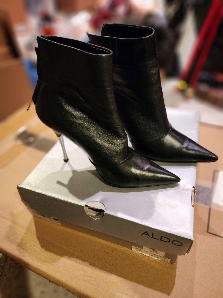 Aldo Ankle Boots Stiletto Black Size 37