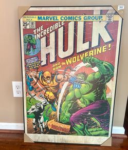 Kirkland The Incredible Hulk & Wolverine 36x24 Collectible Poster New Unused