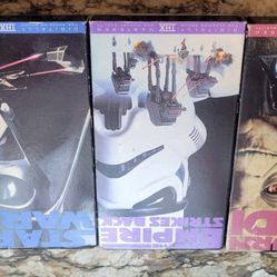 3 Star Wars Vhs Tapes