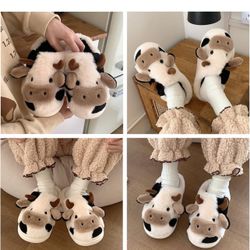Cow Slippers 