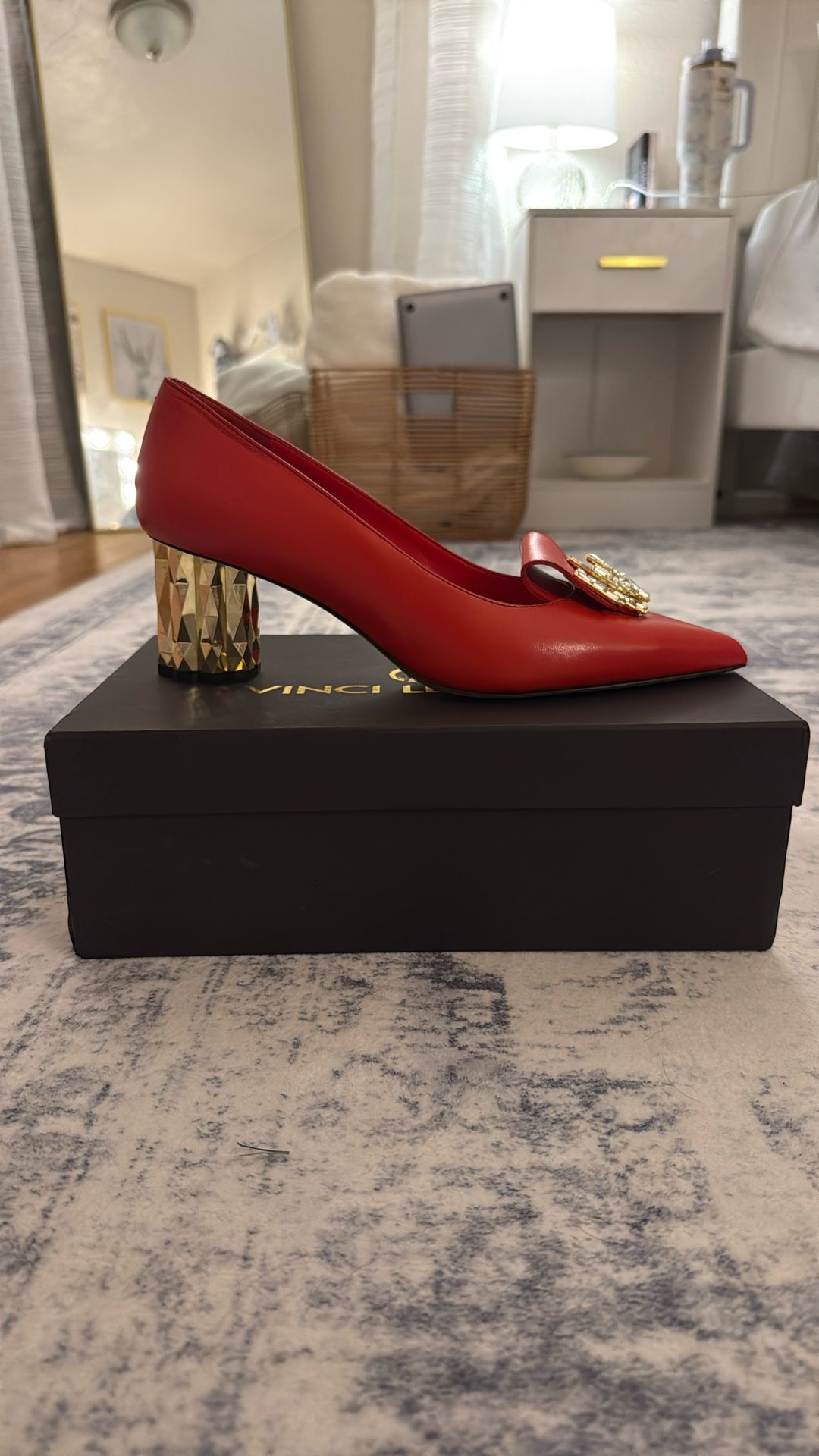 Vinci Leather ‘The Love Red’ Heel EU 42-US 12