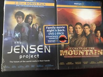 2 DVDS MOVIES. THE JENSEN PROJECT AND SECRETS OF THE MOUNTAIN
