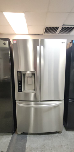 LG French Door Fridge – Stainless, Ice/Water, Bottom Freezer