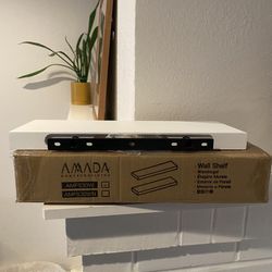 Amada Home Furnishing Wall Shelf AMFS30W NEW 