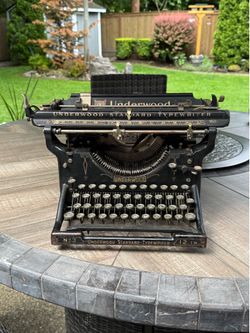 Antique Underwood No. 3 Standard Typewriter - 12” Carriage - Early 1900s