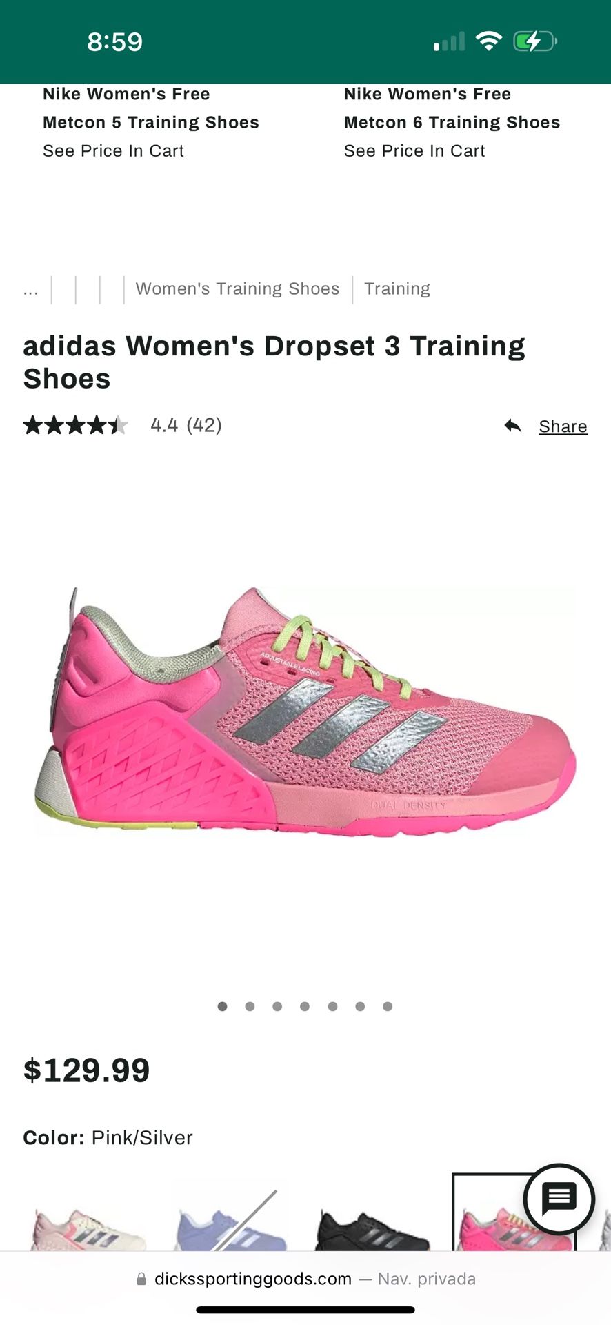 Women's Training Shoes Training adidas Women's Dropset 3 Training Shoes