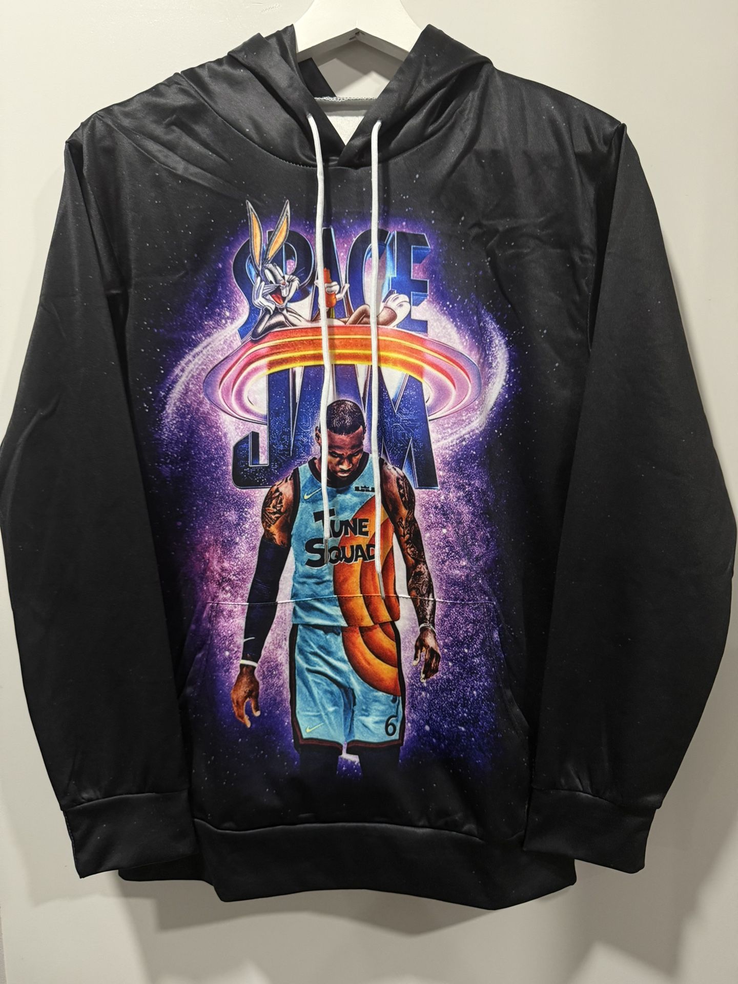 Space jam LeBron James Juniors Sz. Medium 2 sided Tune Squad Pullover NWOT.