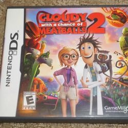 Cloudy With a Chance of Meatballs 2 Nintendo DS DSi 2DS 3DS Game complete with case and manual