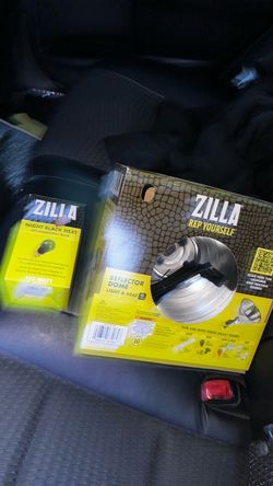 Zilla Reflector Dome Light & Heat + Night Black Heat Bulb
