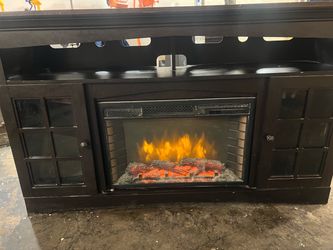 Free electric fireplace