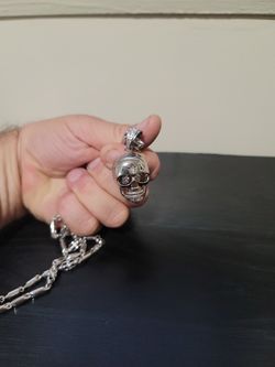 Skull Silver Chain