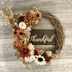 handmade fall wreath