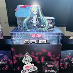 G Fuel Hatsune Miku's Sweet Melodies Stage Collector's Music Box Tub Shaker Cup - READ DESCRIPTION