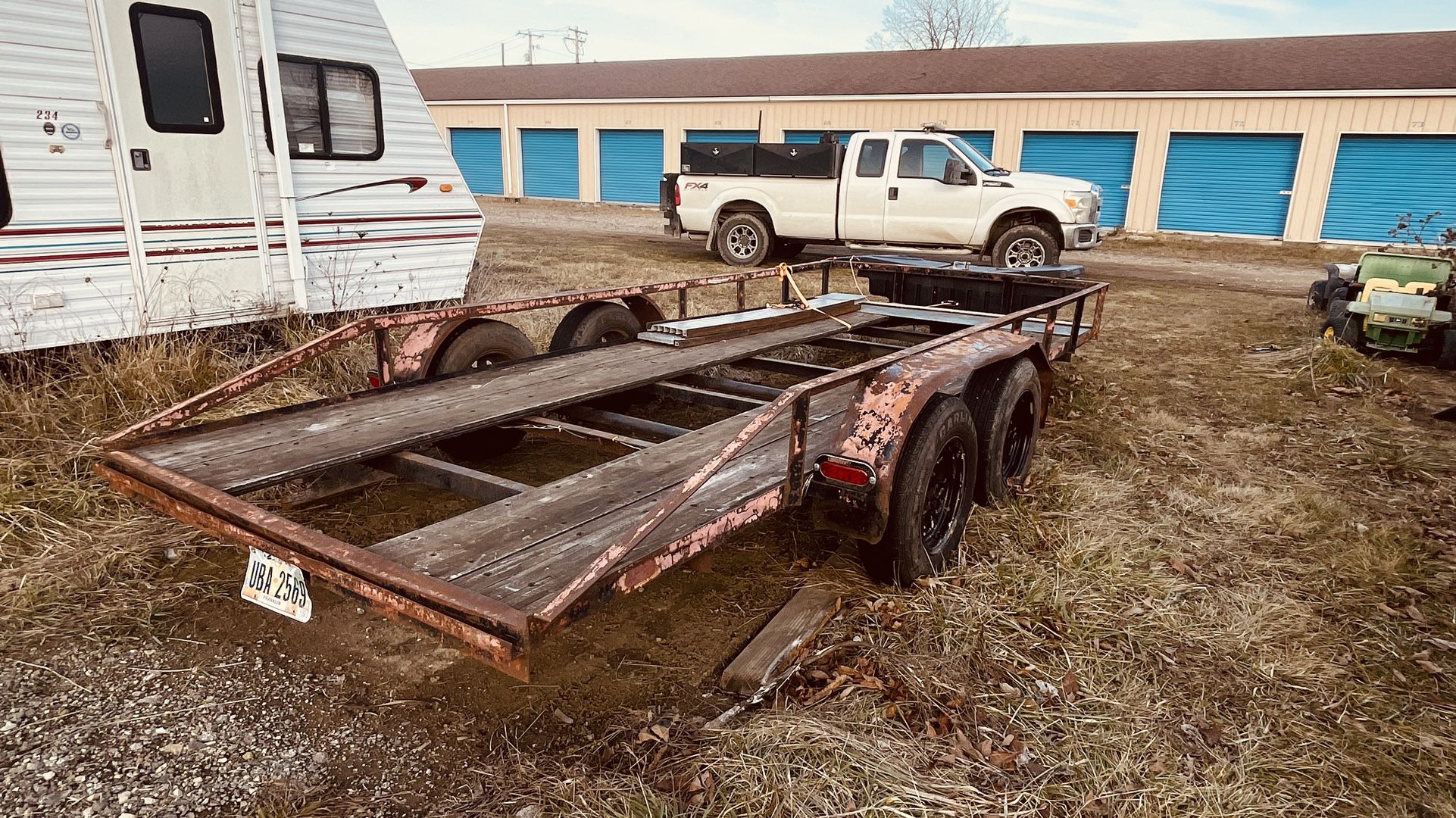 16 Foot Car Trailer With Ramps And Winch