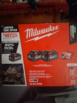MILWAUKEE M18 BATTERYS HIGH OUTPUT XC6.0 2-PACK