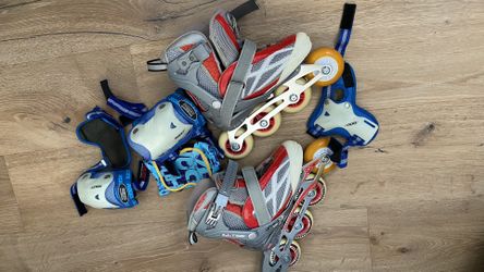 Kids roller skating