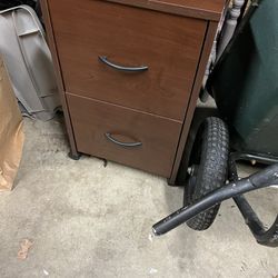 Small wood cabinet or file cabinet