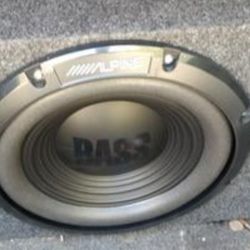 12-in Alpine Baseline Speaker Works Perfectly Fine Amplifiers Available