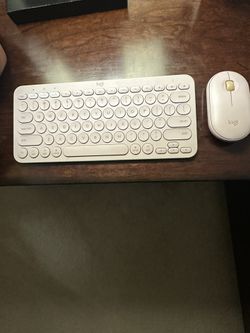 Pink Logitech Keyboard & Mouse