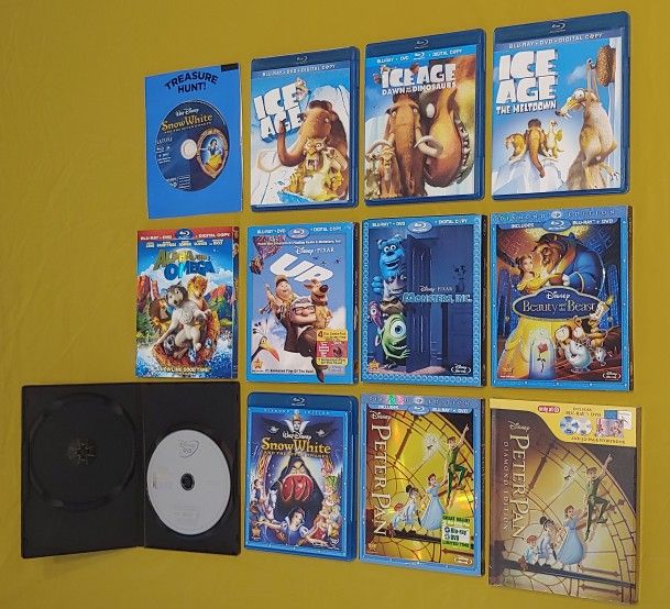 Disney children's blu-ray/DVD movies