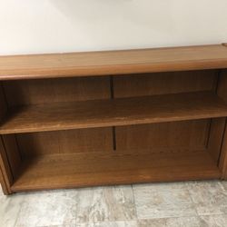 Bookcase Commercial Grade Wide Shelf’s And Metal Rail For Pegs.  