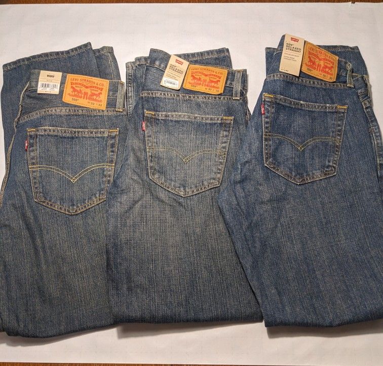 Brand New Levi's Men's Jeans 3 Pair