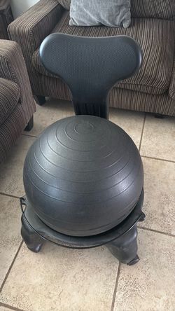 Balance Ball Chair with Back Support