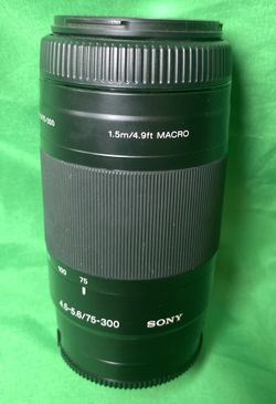 Sony SLA 75-300mm f/4.5-5.6 Super A-MOUNT Telephoto ZOOM Lens for Minolta/Sony