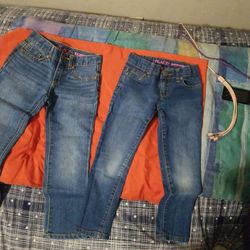 Little girls Size 5 Jeans  Both  Are  Size 5