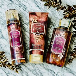 Bath & Body Works “Whipped Honey Vanilla” Body Care Set
