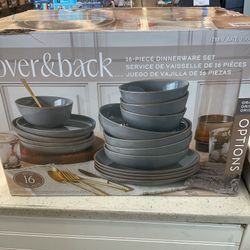 Over & Back 16 Piece Dinnerware Set