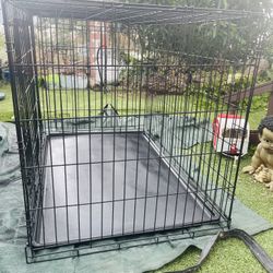 Large Dog Cage ( 42Lx30Hx28W ) 2 Doors