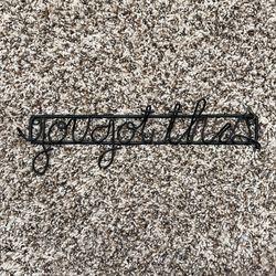 Wall Decor (You Got This) Metal Frame