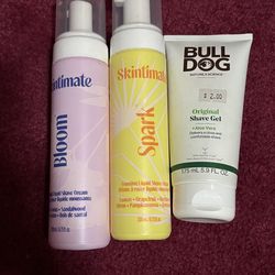 3 FREE shaving cream/shave gel with any purchase