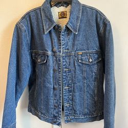 Denim, Justin Sherpa “truckers” jacket size M, excellent condition.