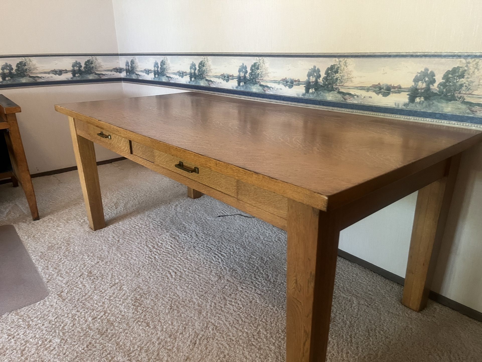Large Vintage Desk/Table