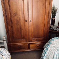 Wood Dresser/Amoire/Wardrobe - BEST OFFER GETS IT
