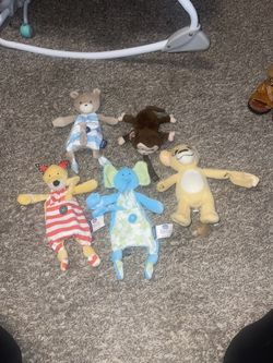 5 Baby Pacifier  Holders 