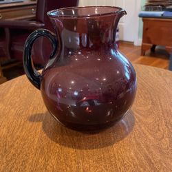 7” H Purple Pitcher Ex Cond Never Used