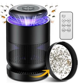 Fruit Fly Trap for Indoors, Fly Trap Indoor with Remote Control, Gnat Traps for House Indoor Mosquito Trap Fly Catcher Indoor with Suction, Bug Light