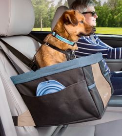 Kurgo Dog Booster Seats for Cars - Pet Car Seats for Small Dogs and Puppies Weighing Under 30 lbs -