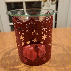 Partylite Winter Lace Candle sleeve/Melts Warmer $5 