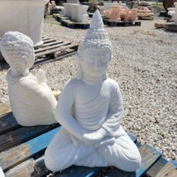Concrete Buddha Statue / Cement Backyard Patio Stone Garden Buddhas