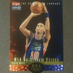 1996 Upper Deck Reggie Miller Indiana Pacers Team USA Record Career Highlights #4 Die-cut Basketball Card Vintage Collectible Trading Sports Pro NBA