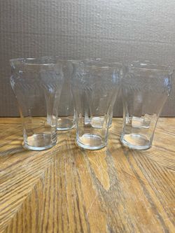 6 vintage glasses