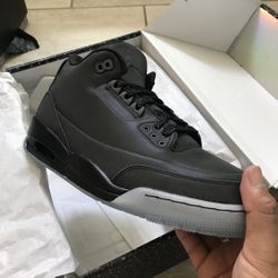 AIR JORDAN RETRO 3 - 5LAB3 - Black Version - DS - Sz 10.5
