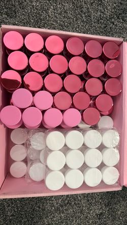 Bulk Lot Small Round Cosmetic Jars New Never Used
