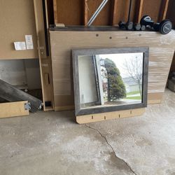 Gray King Bedroom Set And White Mirror