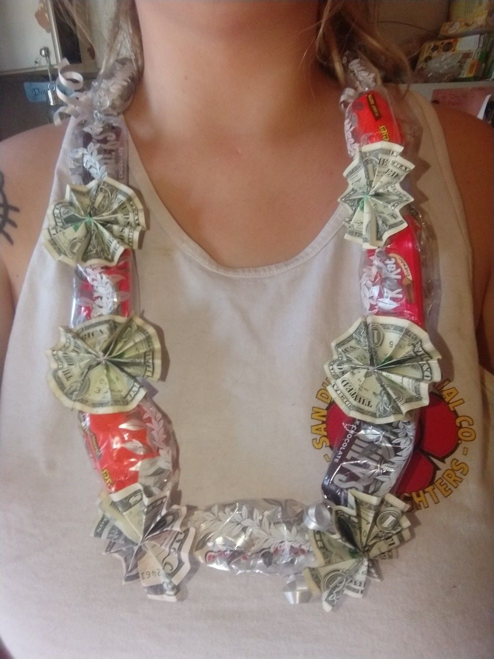 Graduation money & candy leis